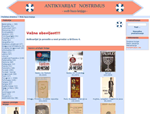 Tablet Screenshot of antikvarijat-nostrimus.hr